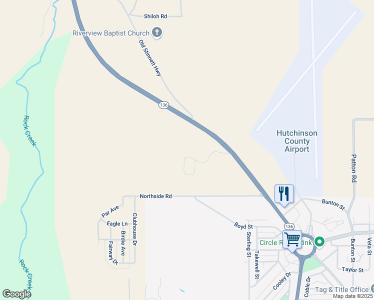 map of restaurants, bars, coffee shops, grocery stores, and more near Texas 152 in Borger