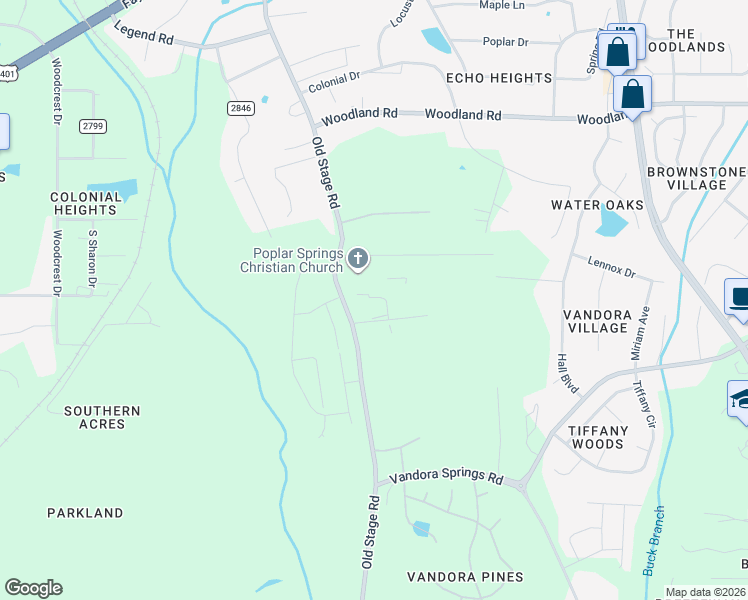 map of restaurants, bars, coffee shops, grocery stores, and more near 125 Sommerville Park Road in Raleigh