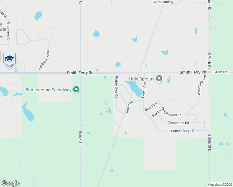 map of restaurants, bars, coffee shops, grocery stores, and more near 4603 Prairie Dog Road in Muskogee