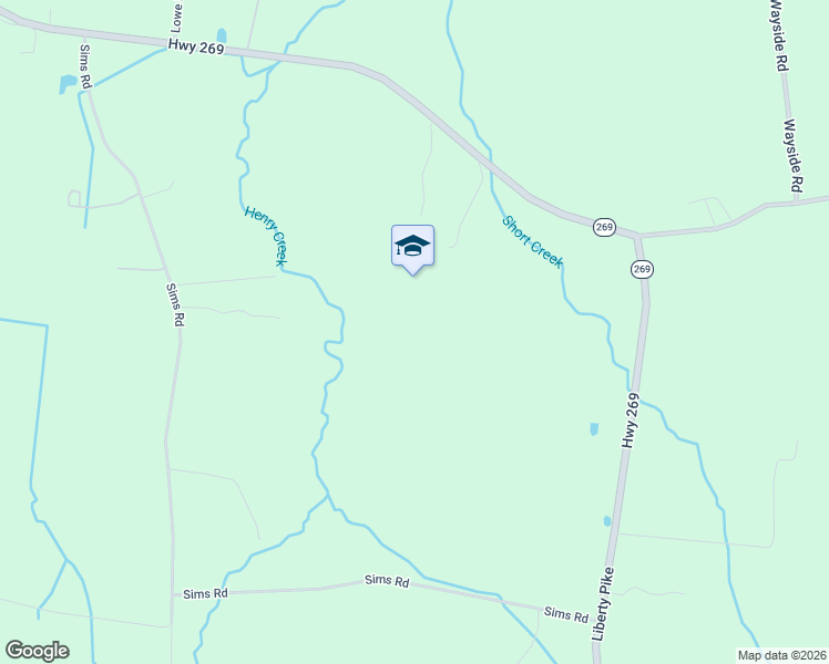 map of restaurants, bars, coffee shops, grocery stores, and more near Route 269 in Christiana