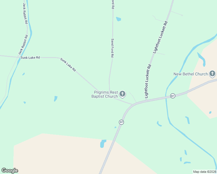 map of restaurants, bars, coffee shops, grocery stores, and more near 1495 Sand Ford Road in Henning