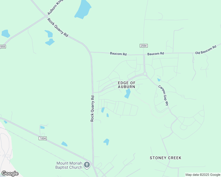 map of restaurants, bars, coffee shops, grocery stores, and more near 7509 Rock Quarry Road in Raleigh