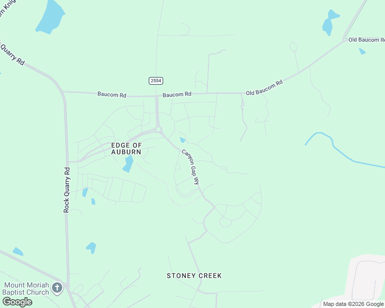 map of restaurants, bars, coffee shops, grocery stores, and more near 7628 Old Baucom Road in Raleigh