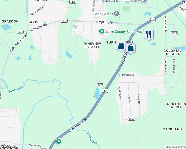 map of restaurants, bars, coffee shops, grocery stores, and more near 6204 Briarwood Drive in Raleigh