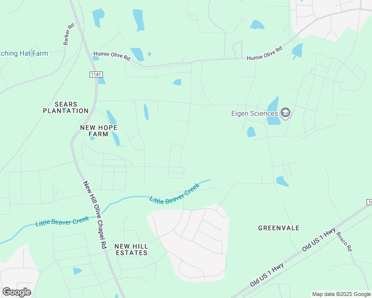 map of restaurants, bars, coffee shops, grocery stores, and more near 3120 Olive Farm Road in Apex