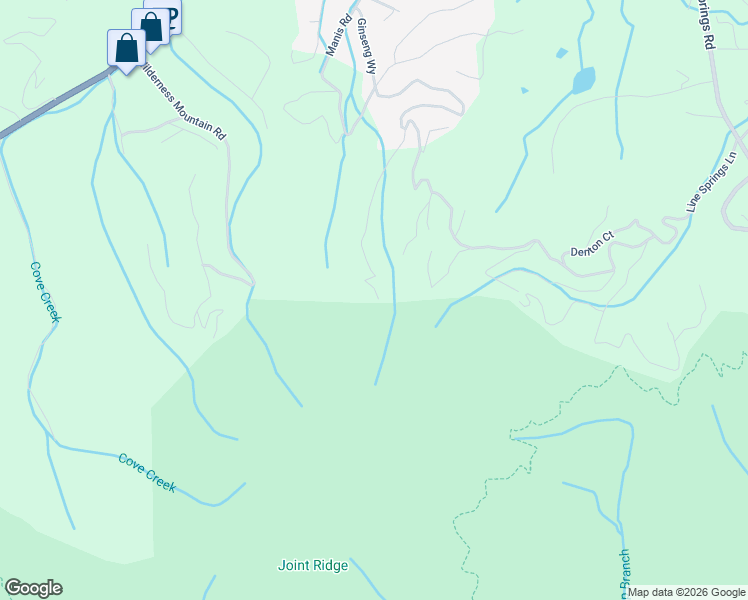 map of restaurants, bars, coffee shops, grocery stores, and more near 4195 High Ridge Way in Sevierville