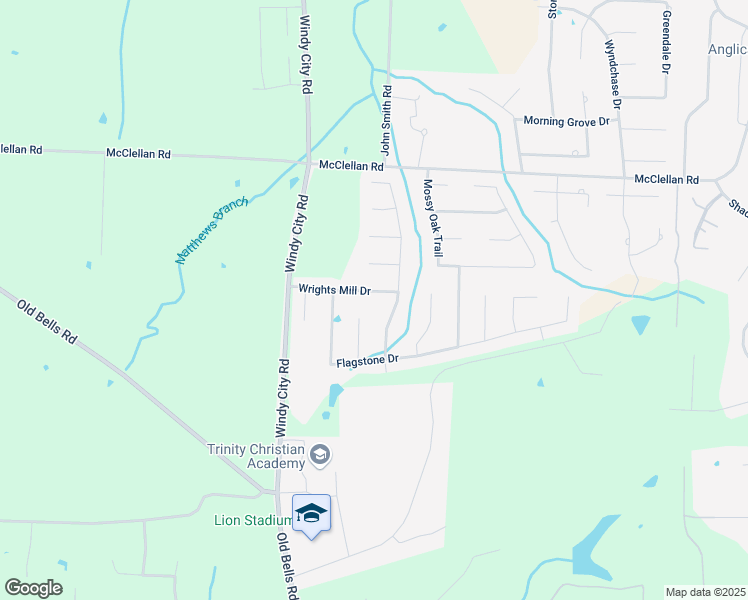 map of restaurants, bars, coffee shops, grocery stores, and more near 97 Wrights Mill Drive in Jackson