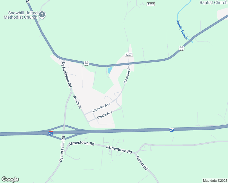 map of restaurants, bars, coffee shops, grocery stores, and more near 4006 Smawley Street in Morganton