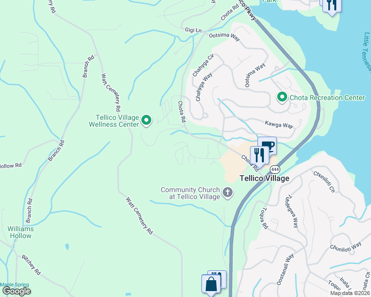 map of restaurants, bars, coffee shops, grocery stores, and more near 316 Dilegwa Way in Loudon