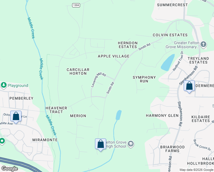 map of restaurants, bars, coffee shops, grocery stores, and more near 3300 Drexel Hill Court in Apex