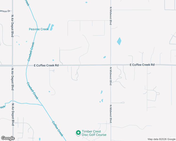 map of restaurants, bars, coffee shops, grocery stores, and more near 6732 East Coffee Creek Road in Edmond