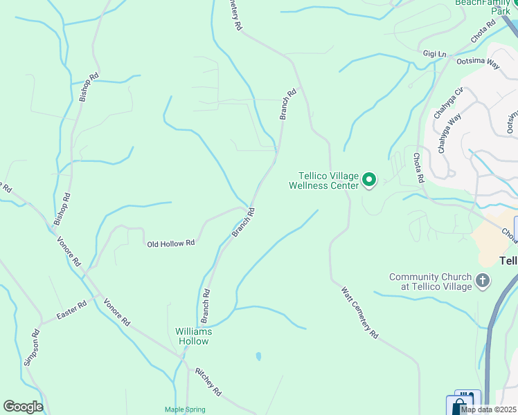 map of restaurants, bars, coffee shops, grocery stores, and more near 3540 Branch Road in Loudon