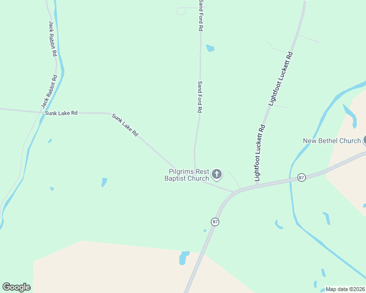 map of restaurants, bars, coffee shops, grocery stores, and more near 1495 Sand Ford Road in Henning