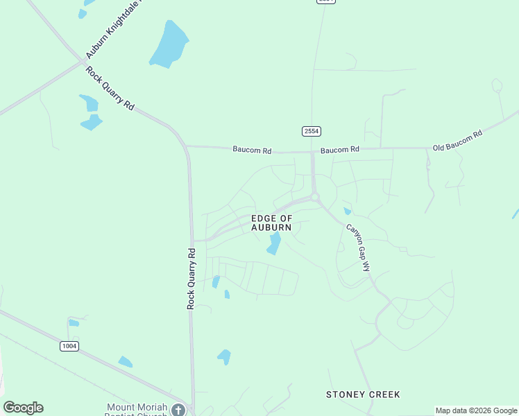 map of restaurants, bars, coffee shops, grocery stores, and more near 7509 Rock Quarry Road in Raleigh