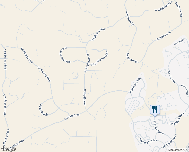 map of restaurants, bars, coffee shops, grocery stores, and more near 4 North Star Gazer in Santa Fe