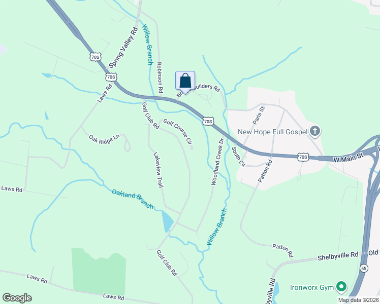 map of restaurants, bars, coffee shops, grocery stores, and more near 381 Golf Club Road in McMinnville