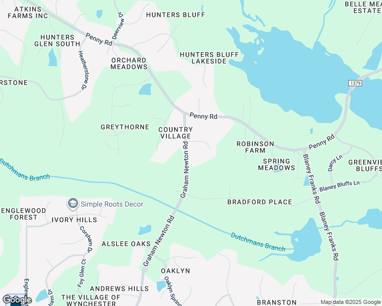 map of restaurants, bars, coffee shops, grocery stores, and more near 4025 Graham Newton Road in Raleigh