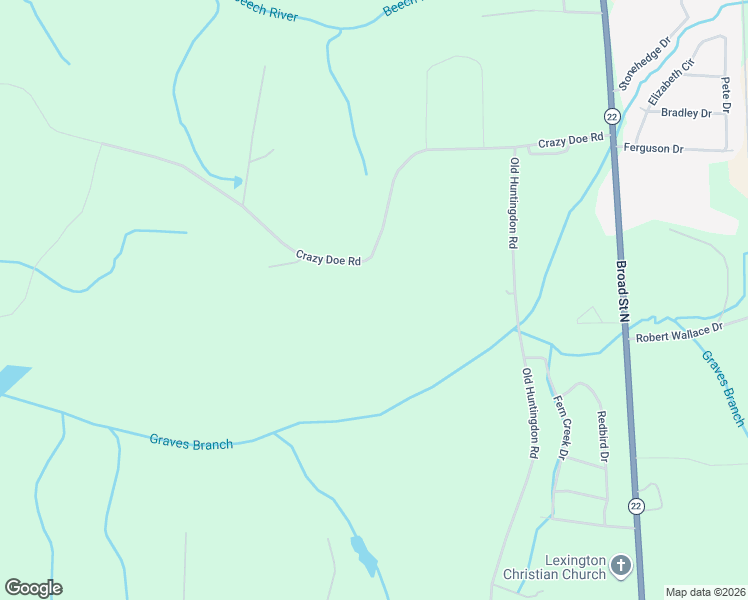 map of restaurants, bars, coffee shops, grocery stores, and more near 795 Crazy Doe Road in Lexington