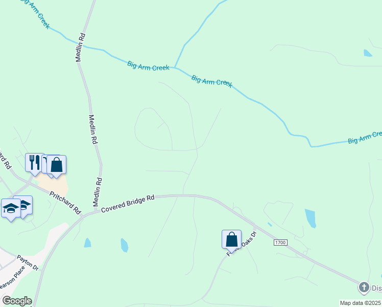 map of restaurants, bars, coffee shops, grocery stores, and more near 33 Bridgeport Circle in Clayton