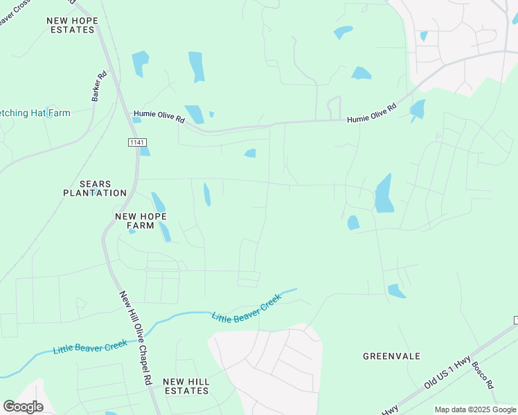 map of restaurants, bars, coffee shops, grocery stores, and more near Honeydew Drive in Apex