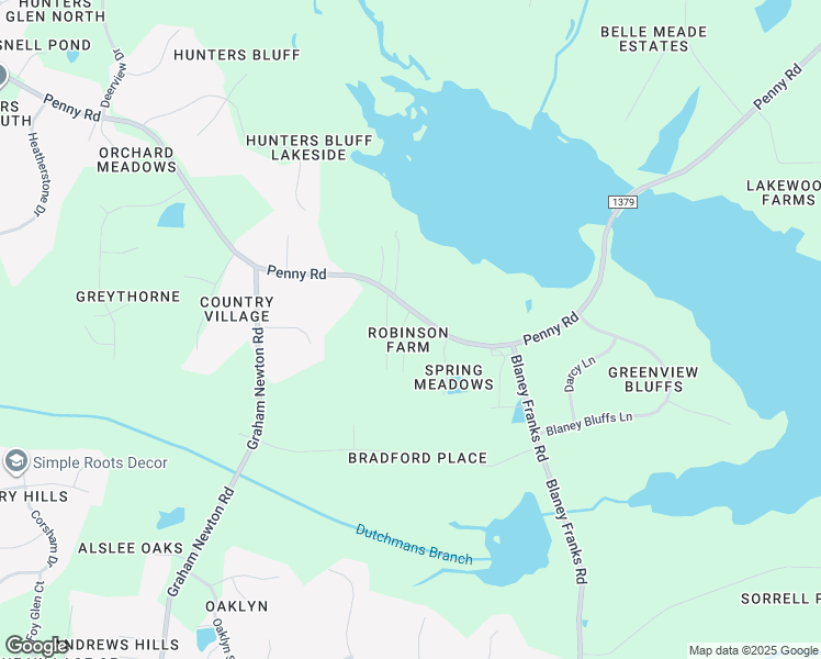 map of restaurants, bars, coffee shops, grocery stores, and more near 7205 Dime Drive in Raleigh