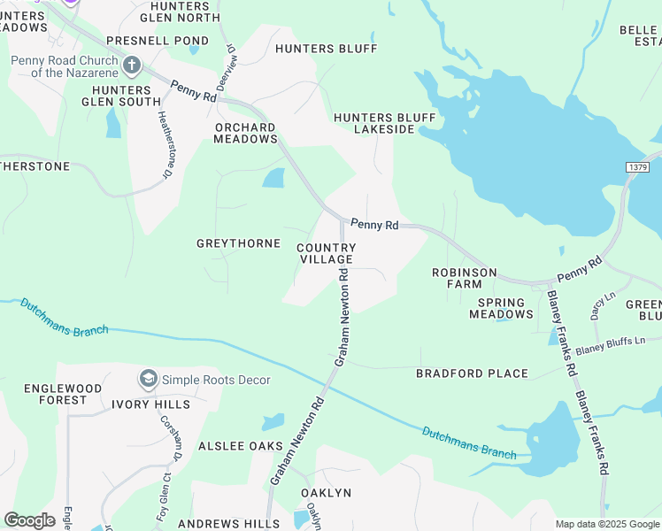 map of restaurants, bars, coffee shops, grocery stores, and more near 4012 Graham Newton Road in Raleigh