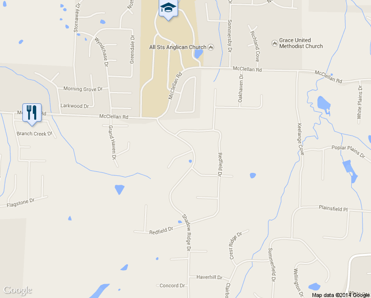 map of restaurants, bars, coffee shops, grocery stores, and more near 465 Shadow Ridge Drive in Jackson