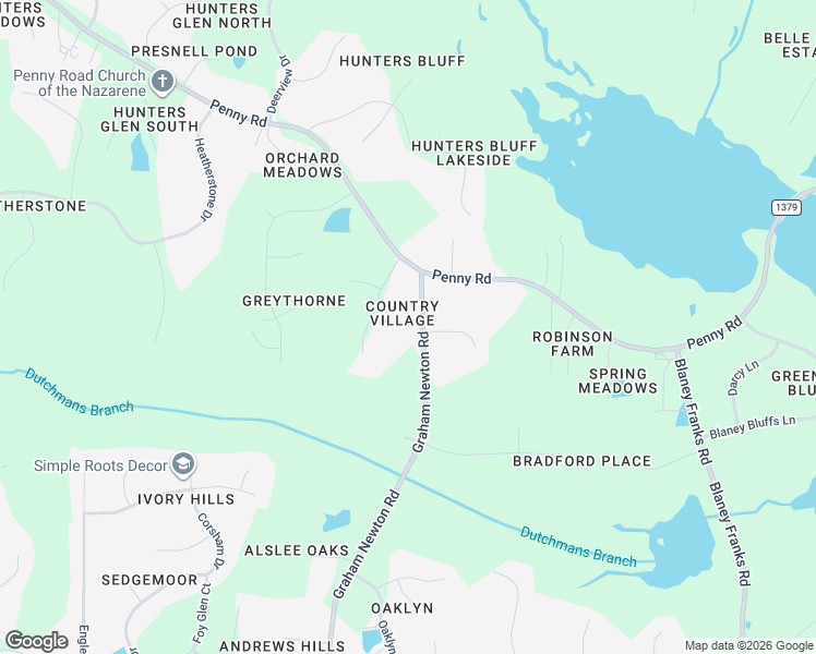 map of restaurants, bars, coffee shops, grocery stores, and more near 4012 Graham Newton Road in Raleigh