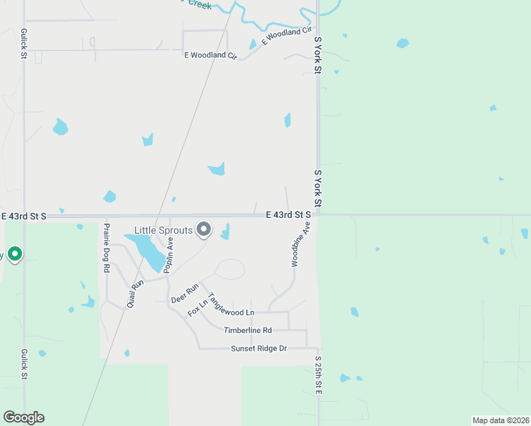map of restaurants, bars, coffee shops, grocery stores, and more near 2400 East 43rd Street South in Muskogee