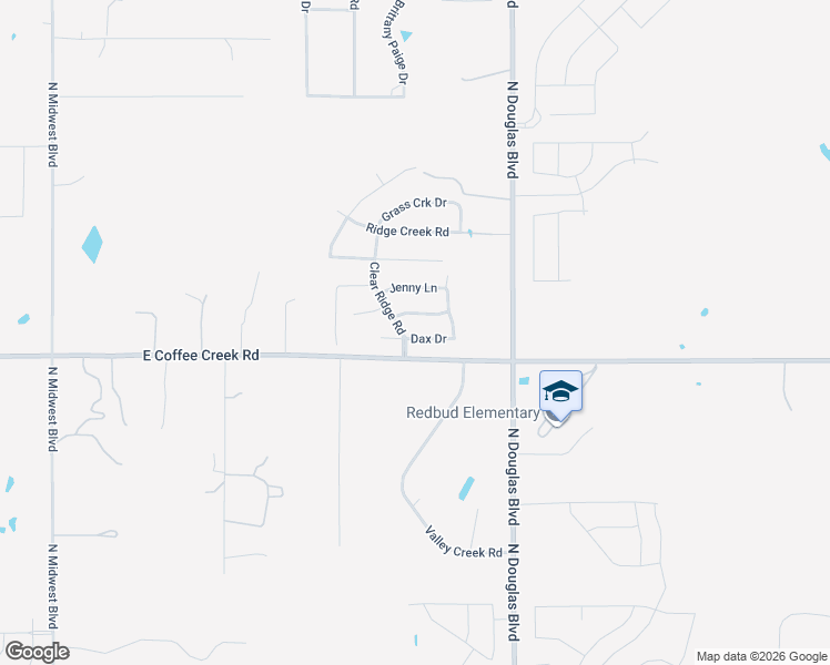 map of restaurants, bars, coffee shops, grocery stores, and more near 8209 Dax Drive in Edmond