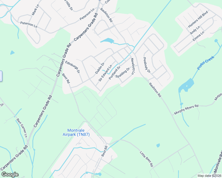 map of restaurants, bars, coffee shops, grocery stores, and more near 2320 Portland Drive in Maryville
