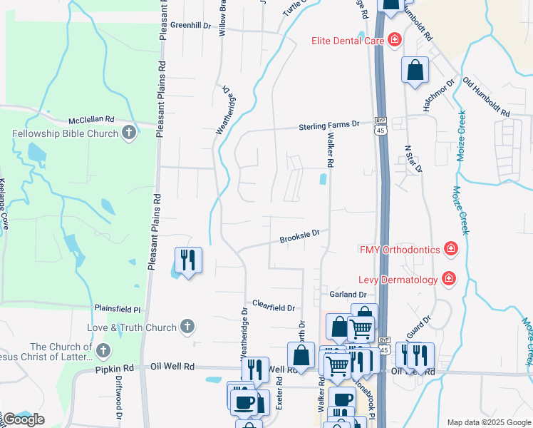 map of restaurants, bars, coffee shops, grocery stores, and more near 44 Wedgewood Cove in Jackson
