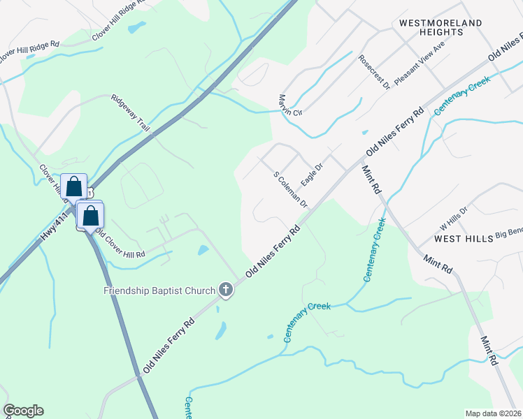 map of restaurants, bars, coffee shops, grocery stores, and more near 318 Hidden Cove Court in Maryville