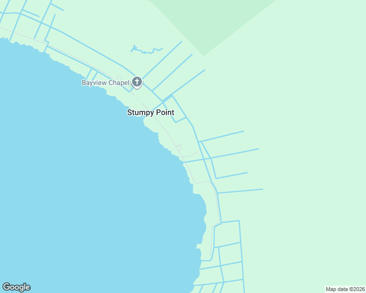 map of restaurants, bars, coffee shops, grocery stores, and more near 285 Bayview Drive in Stumpy Point