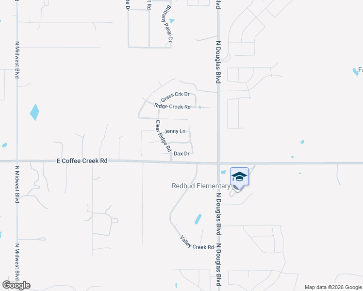 map of restaurants, bars, coffee shops, grocery stores, and more near 8209 Dax Drive in Edmond