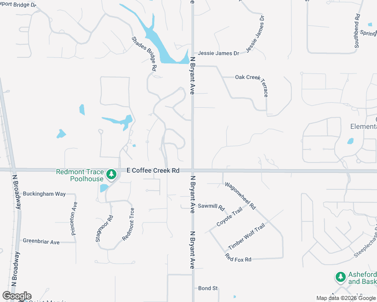 map of restaurants, bars, coffee shops, grocery stores, and more near 1457 Bay Bridge Court in Edmond