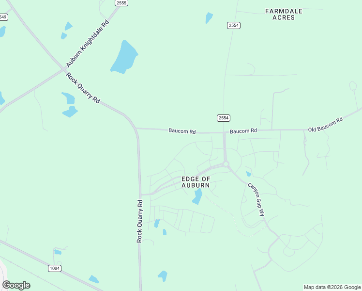 map of restaurants, bars, coffee shops, grocery stores, and more near 7550 State Road 2542 in Raleigh