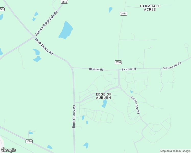 map of restaurants, bars, coffee shops, grocery stores, and more near 7550 State Road 2542 in Raleigh