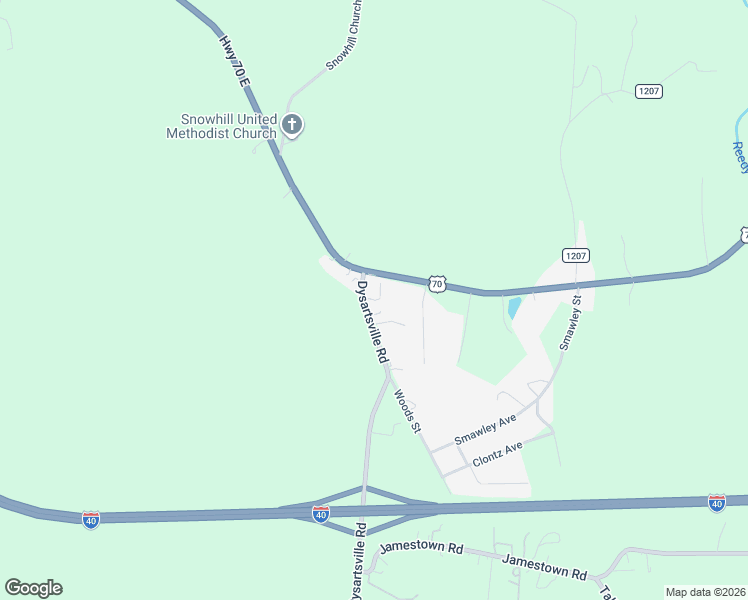 map of restaurants, bars, coffee shops, grocery stores, and more near 2409 U.S. 70 in Morganton