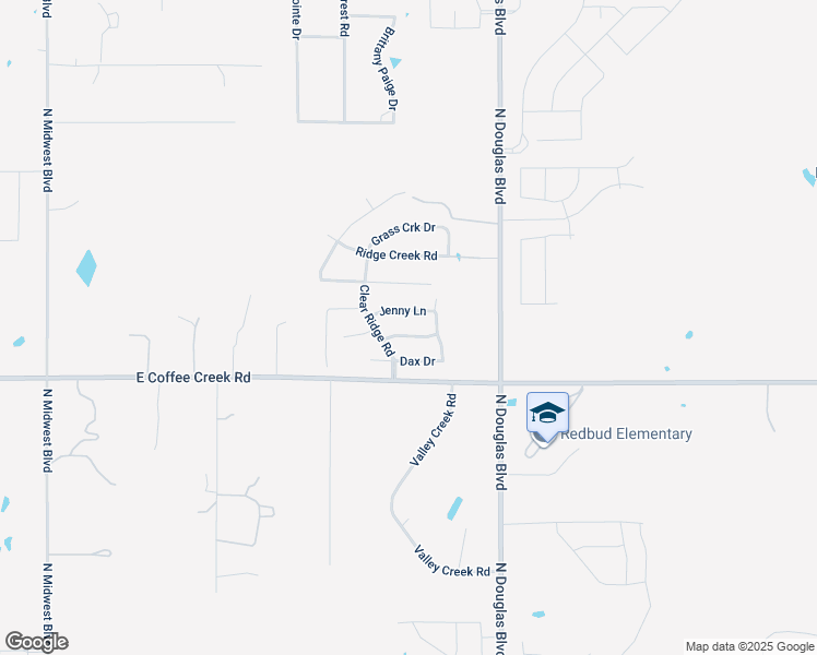 map of restaurants, bars, coffee shops, grocery stores, and more near 8209 Crew Lane in Edmond