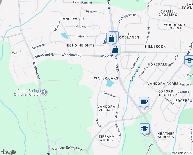 map of restaurants, bars, coffee shops, grocery stores, and more near 6024 Colonial Drive in Raleigh