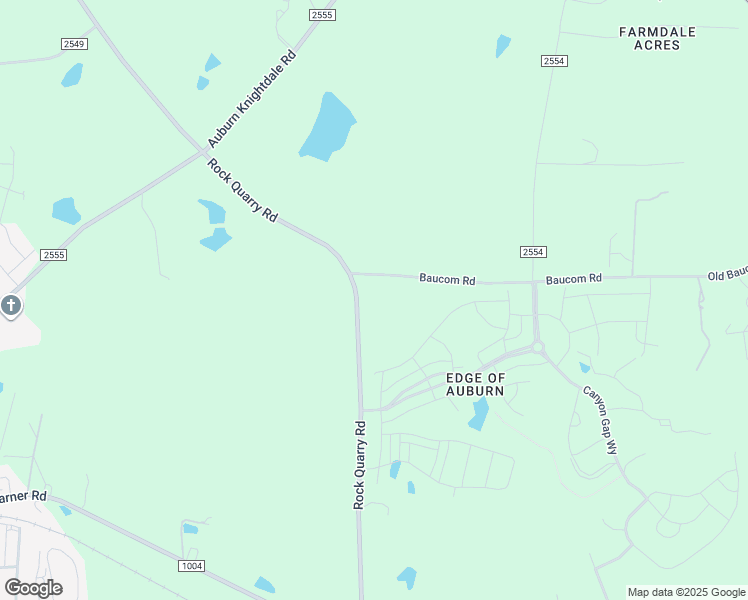 map of restaurants, bars, coffee shops, grocery stores, and more near 7523 Rock Quarry Road in Raleigh