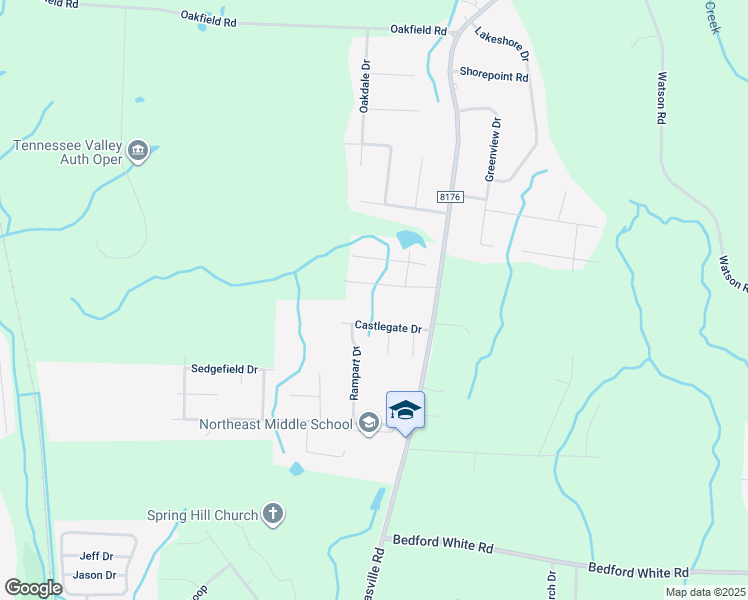 map of restaurants, bars, coffee shops, grocery stores, and more near 76 Wesley Drive in Jackson