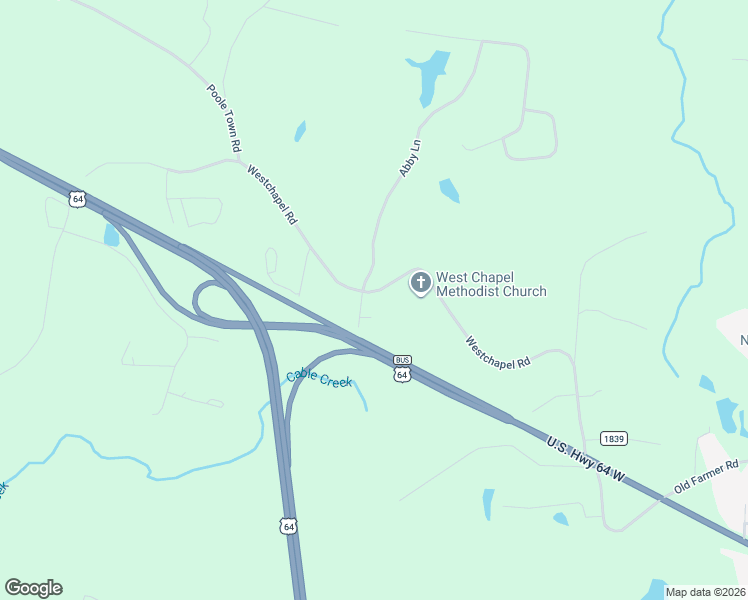 map of restaurants, bars, coffee shops, grocery stores, and more near 1921 Westchapel Road in Asheboro