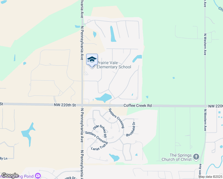 map of restaurants, bars, coffee shops, grocery stores, and more near 22288 Graces Terrace in Edmond