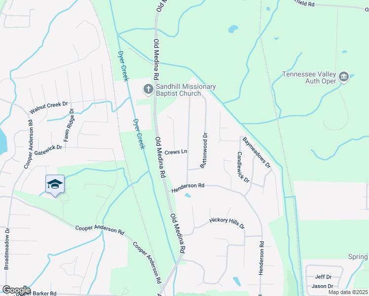 map of restaurants, bars, coffee shops, grocery stores, and more near 6 Gleneice Cove in Jackson