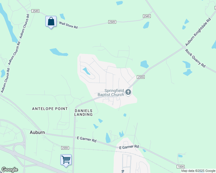 map of restaurants, bars, coffee shops, grocery stores, and more near 122 Auburn Village Boulevard in Raleigh