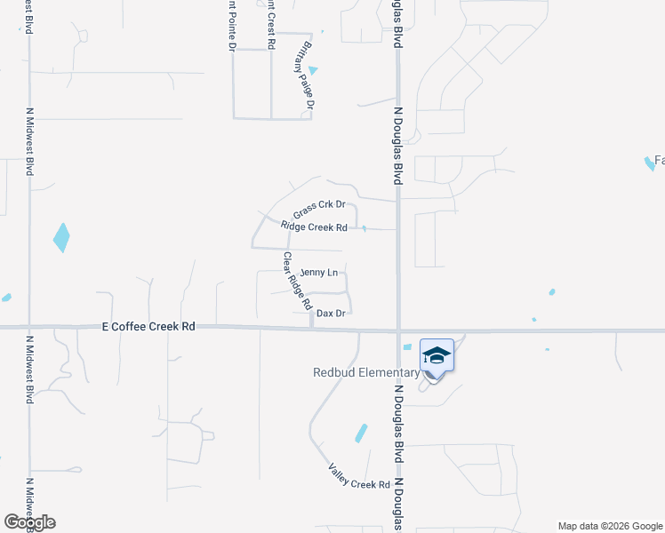 map of restaurants, bars, coffee shops, grocery stores, and more near 8209 Crew Lane in Edmond
