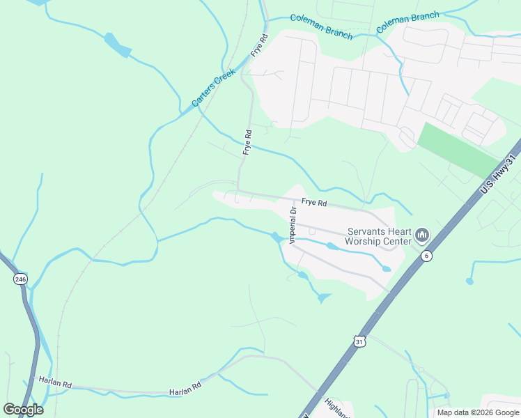 map of restaurants, bars, coffee shops, grocery stores, and more near 1519 Frye Road in Columbia