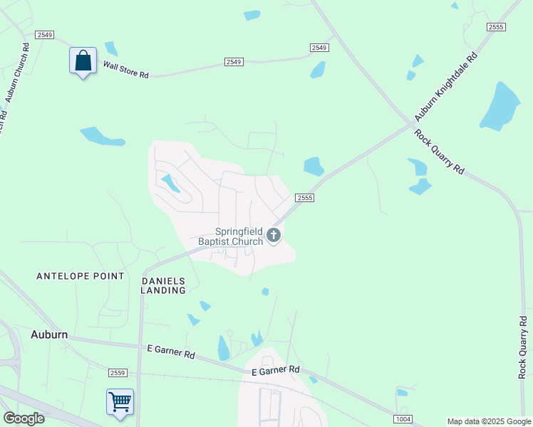 map of restaurants, bars, coffee shops, grocery stores, and more near 125 Magenta Rose Drive in Raleigh